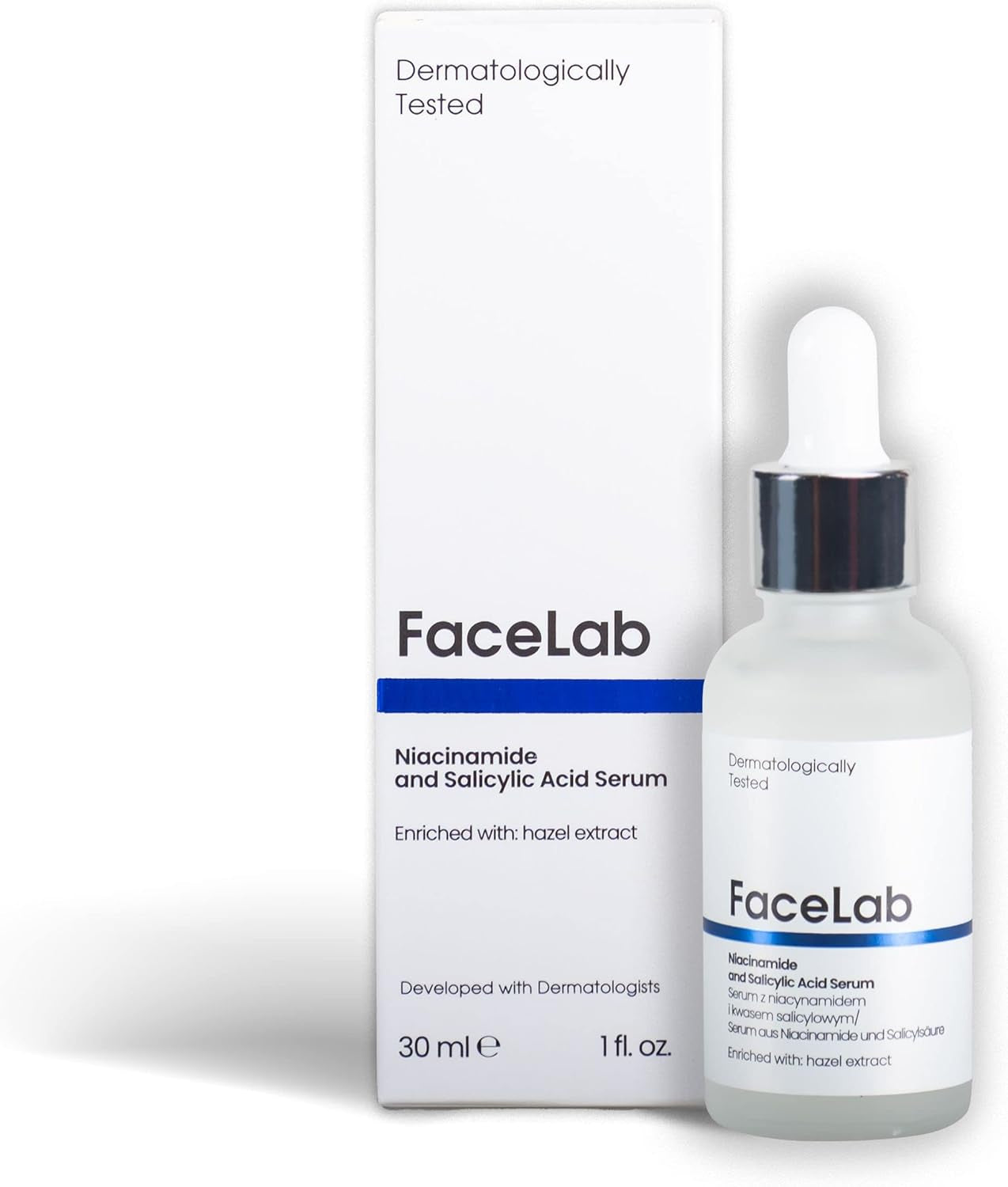 Pore Refining Serum, Minimising Large Pores Serum, Balances Skin Oil, Removes Dead Skin Cells, Supports Bright Skin, for All Skin Types, 30Ml