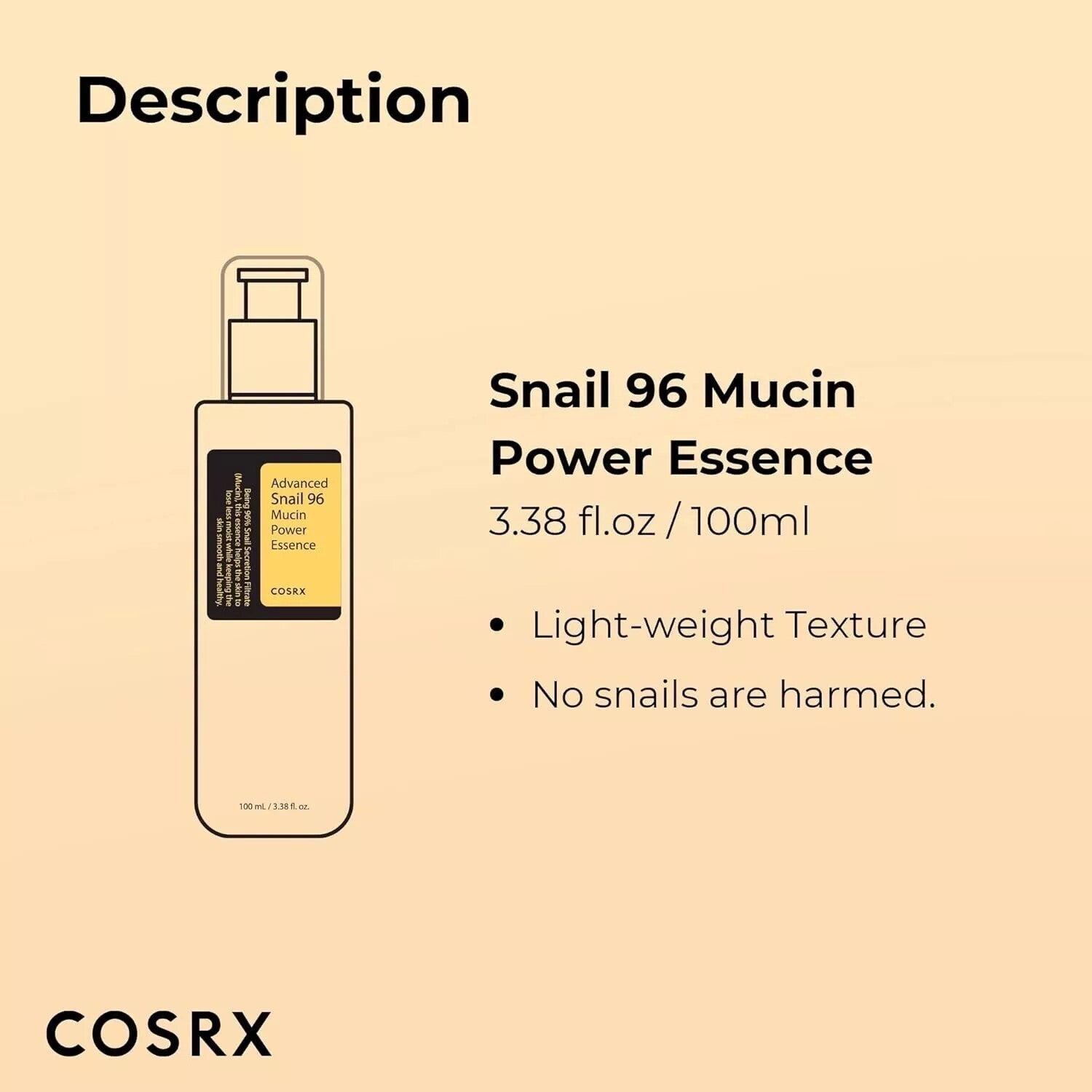 COSRX - Advanced Snail 96 Mucin Power Essence 100Ml -UK SELLER-