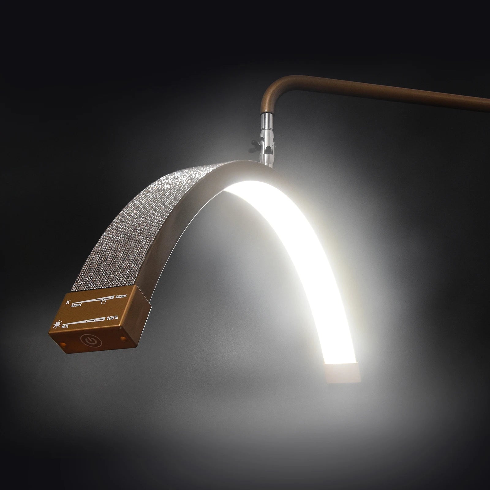 Y16 28‘' Multi-Directional Half-Moon Light LED Lash Light with Tripod Stand for Beauty Eyelash Makeup Tattoo Tiktok Vide