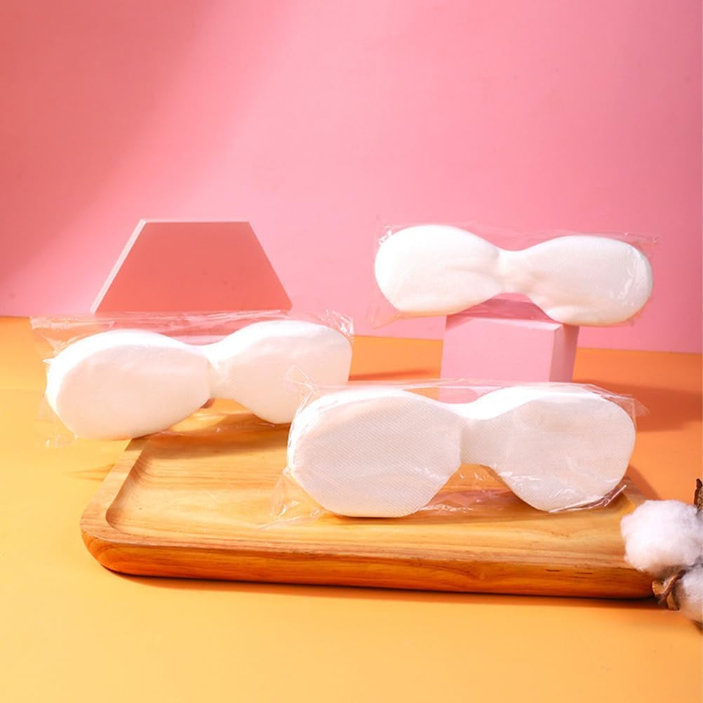 100 Sheets Disposable Eye Pads Non Woven Cotton Disposable Eye Mask Eye Mask Paper Beauty Sheets for Skincare Spa Salon Use