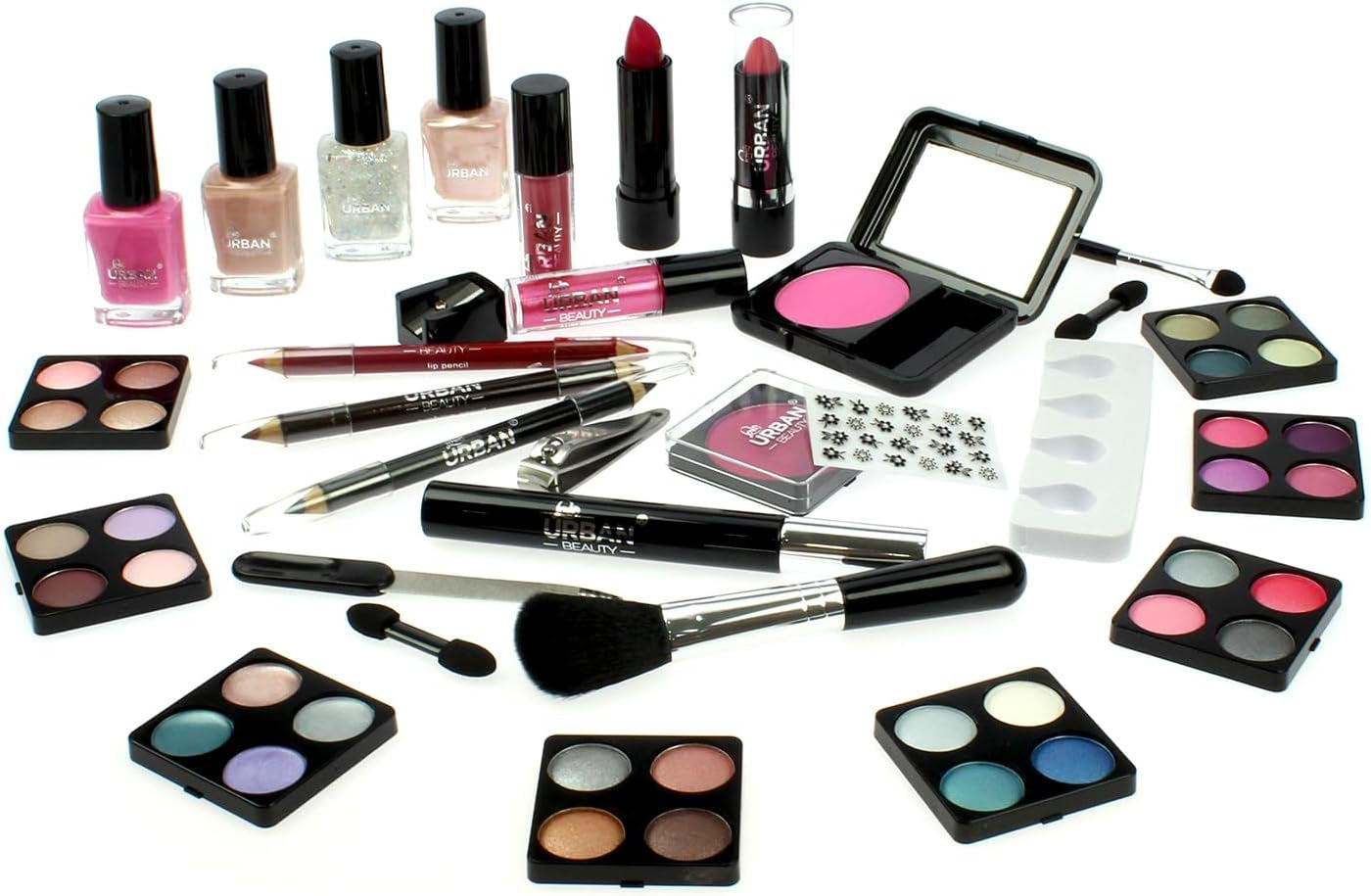 Dazzling Makeup Case – 60-Piece Vegan Makeup Set for Teenagers – Elegant Silver Box – Compact and Lightweight Design – Travel-Friendly Women’S Makeup Set