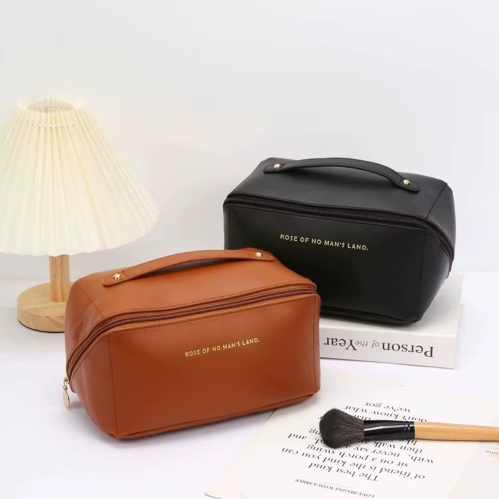 Portable Travel Cosmetics Storage Bag Large-Capacity Makeup Bag Waterproof Beauty and Skincare Beauty Pillow Toiletries Handbag