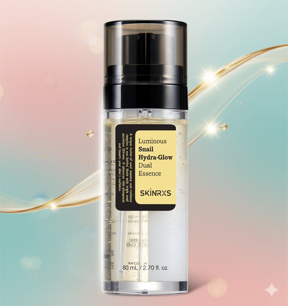 Korean Skincare Serum Collection Hydrating HA, Snail Mucin + Gold, TEACALM 90™