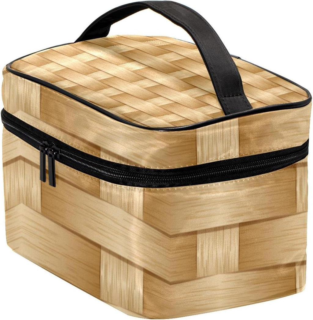 Weaving Pattern Cosmetic Travel Bag for Women Makeup Bag for Trip