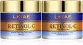 LKIAE Ultimate Retinol Day and Night Face Cream, Whitening, Anti-Aging, Reduce Wrinkles, Fine Lines, Moisturizing, with Spf 50+, Snail Extract, Collagen, 100 Ml