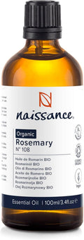 Organic Rosemary Essential Oil (No. 108) 100Ml - Pure, Steam Distilled, Undiluted - for Hair Growth, Aromatherapy, Diffusers