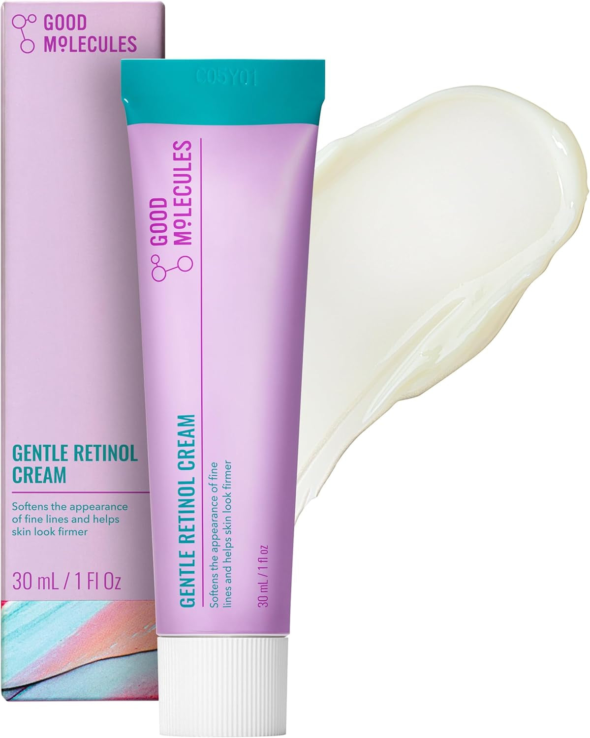 Gentle Retinol Cream 30Ml/1Oz - Night Cream with Retinol and Bakuchiol - Anti-Aging Skincare for Face Minimize Fine Lines, Wrinkles, Breakouts, Enlarged Pores, Hyperpigmentation