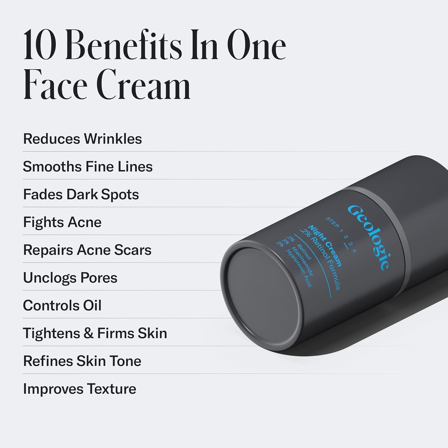 Retinol Anti-Aging Face Cream | Enhanced .2% Retinol Formula for Effective Results | Reduce Fine Lines & Wrinkles | Protect & Repair Skin with Hyaluronic Acid & Niacinamide | for Men & Women