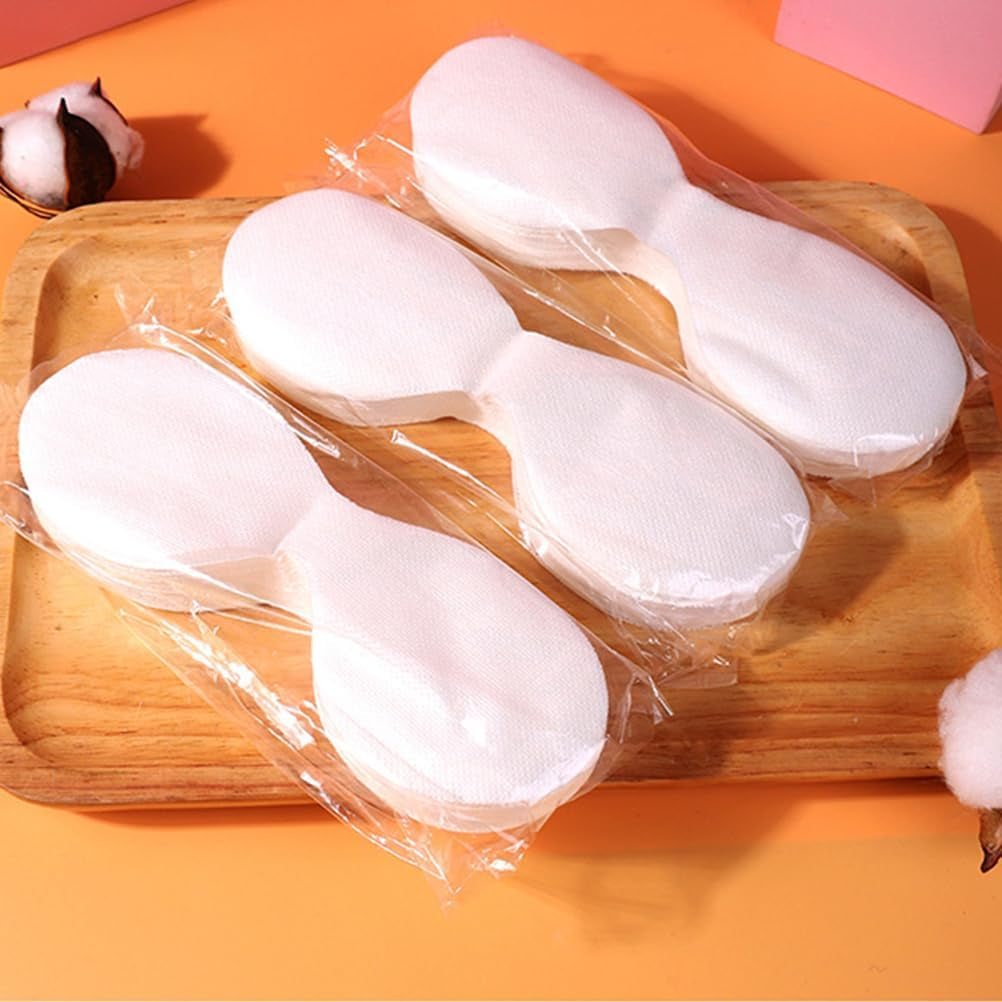 100 Sheets Disposable Eye Pads Non Woven Cotton Disposable Eye Mask Eye Mask Paper Beauty Sheets for Skincare Spa Salon Use