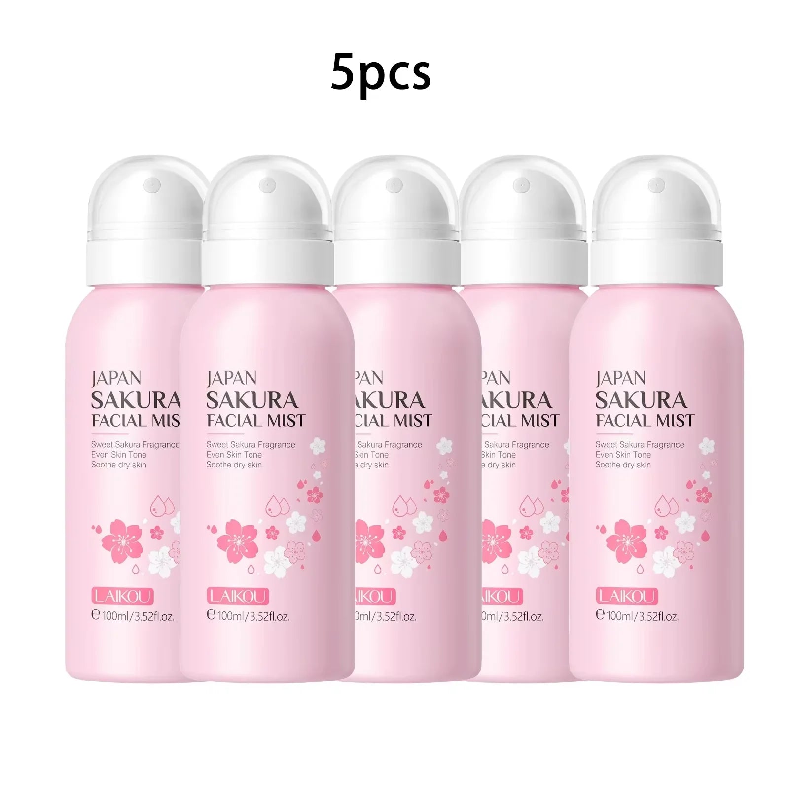 Sakura Facial Mist Brightening Spray Moisturizing Face Serum Brightening Toner Shrink Pores Oil Controlg Skincare 100Ml