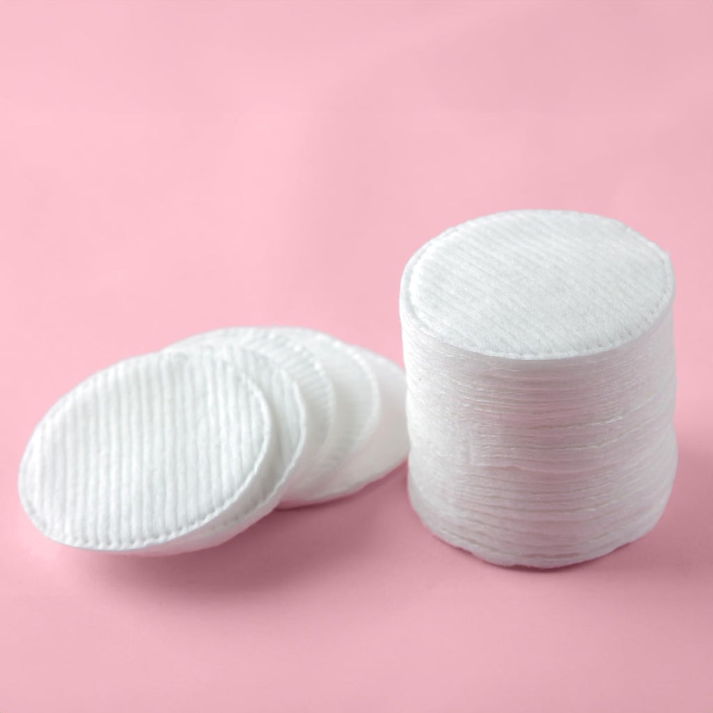 Cotton Wool Pads – 2 Packs of 80 Soft & Gentle Cotton Pads – Ideal for Makeup Removal & Skincare, Size Small