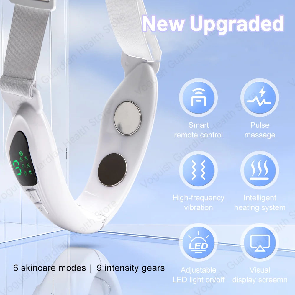 EMS Face Lifting Massager Facial Muscle Exerciser anti Wrinkle Facial Massager Remove the Double Chin Led Photon Therapy