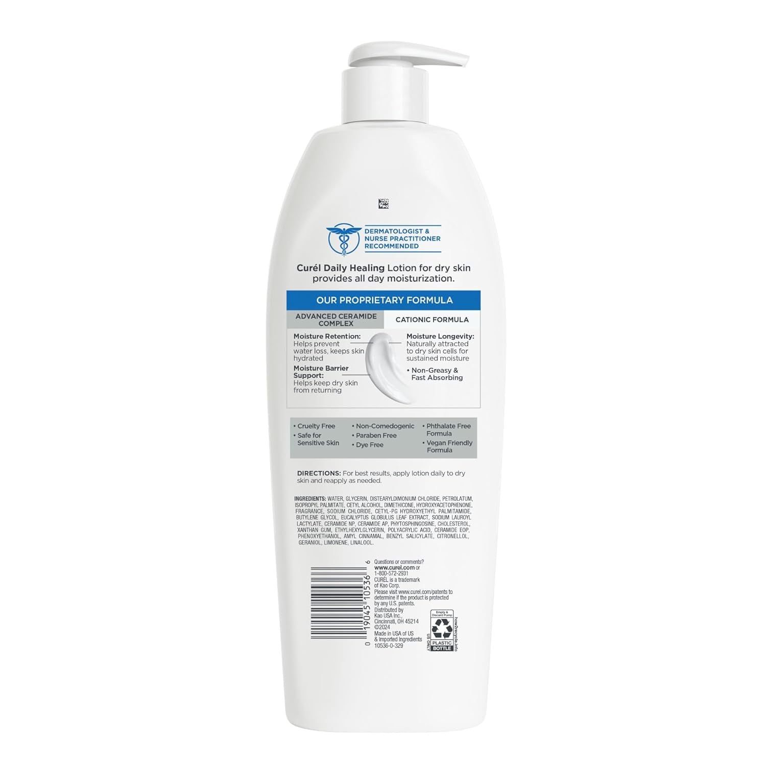 Curél Daily Healing Body Lotion for Dry Skin, 20 Ounces
