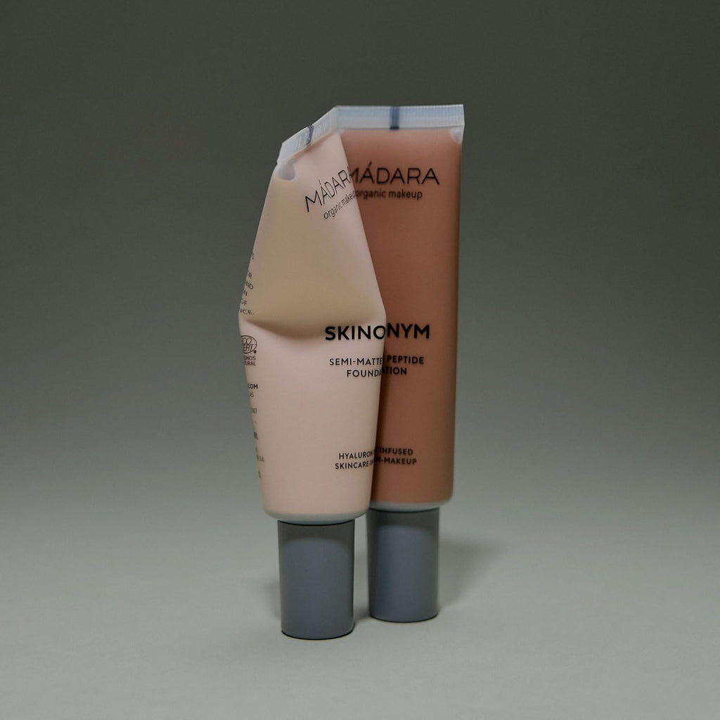 Organic Skincare | SKINONYM Semi-Matte Peptide Foundation, #40 Sand, 30Ml – Boosted by Potent Skincare Actives, Seamless Coverage, Adapts to the Skin'S Texture, Dermatologically Tested.