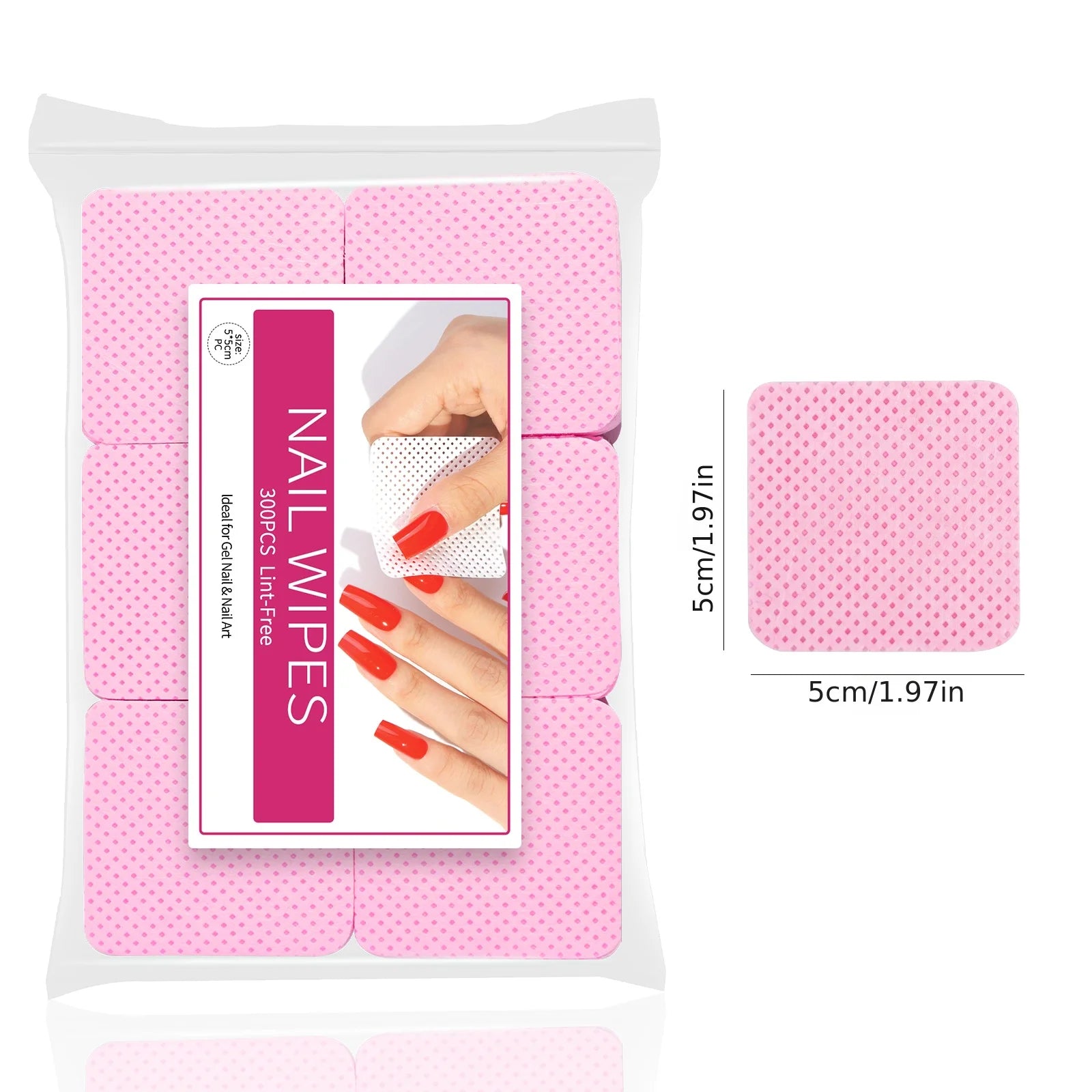 Nail Polish Remover Wipes Nail Cleaning Pads, Non Woven Nail Pads for Women Girl Beauty Salon