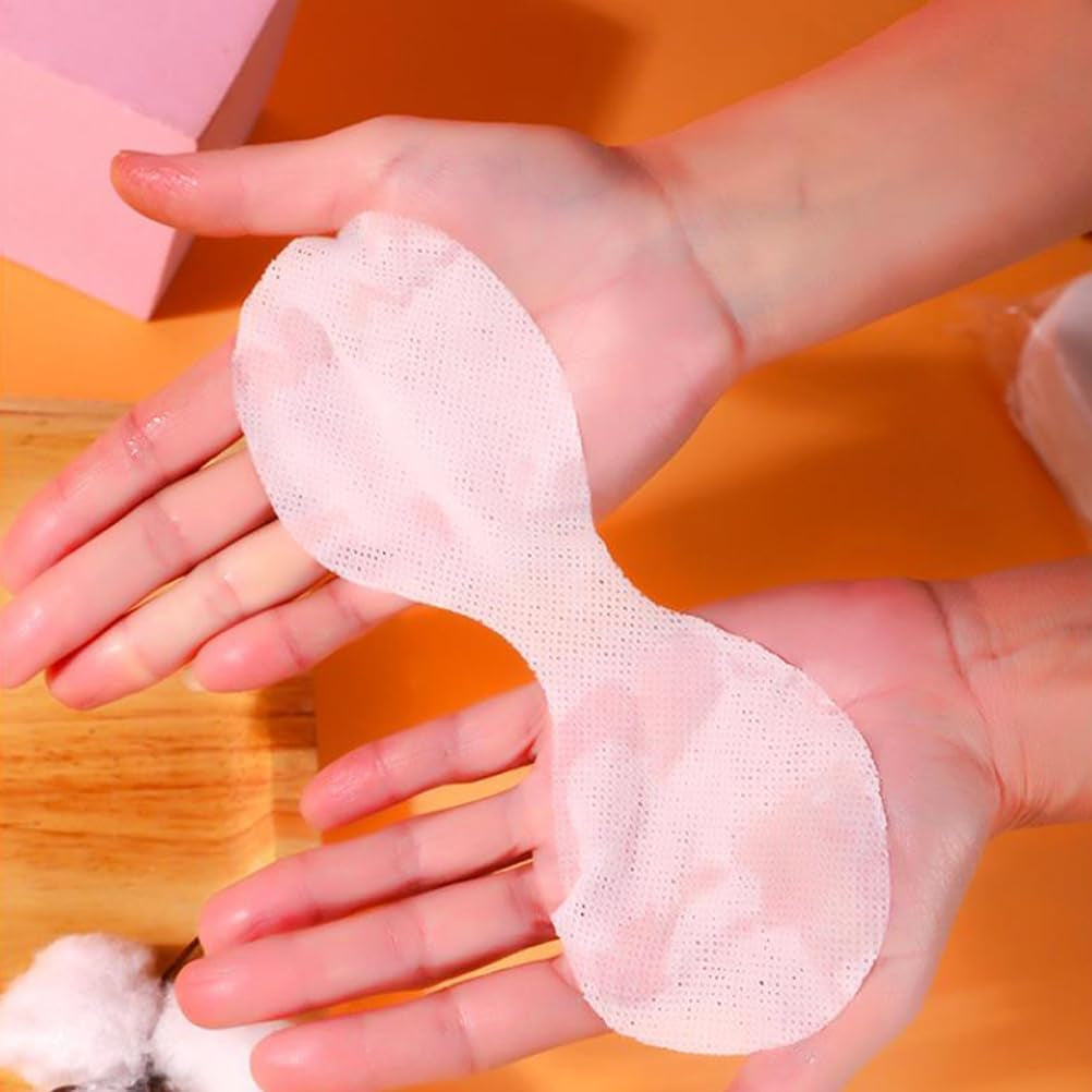 100 Sheets Disposable Eye Pads Non Woven Cotton Disposable Eye Mask Eye Mask Paper Beauty Sheets for Skincare Spa Salon Use
