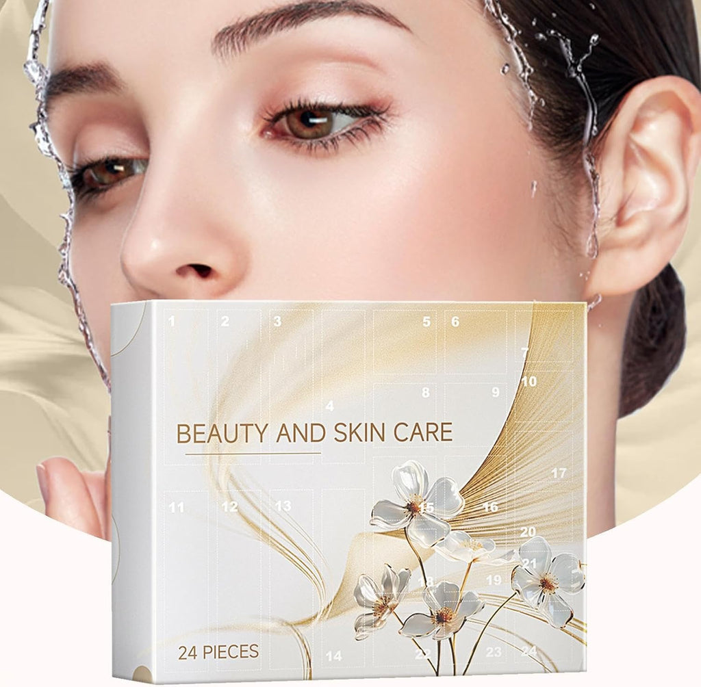 Beauty Advent Calendar, 24 Days Makeup Advent Calendar Chrismas Countdown Calendar Beauty Care Box Set 2024 Chrismas Advent Calendar for Women Girls Skincare