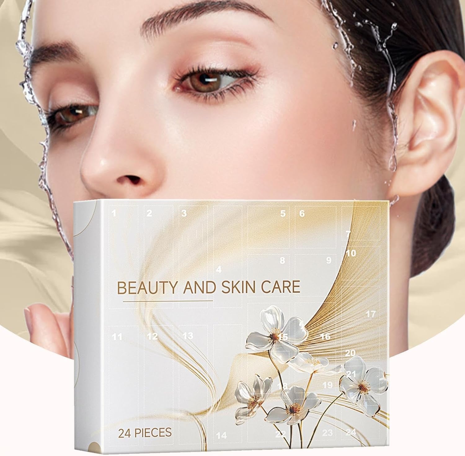 Beauty Advent Calendar, 24 Days Makeup Advent Calendar Chrismas Countdown Calendar Beauty Care Box Set 2024 Chrismas Advent Calendar for Women Girls Skincare