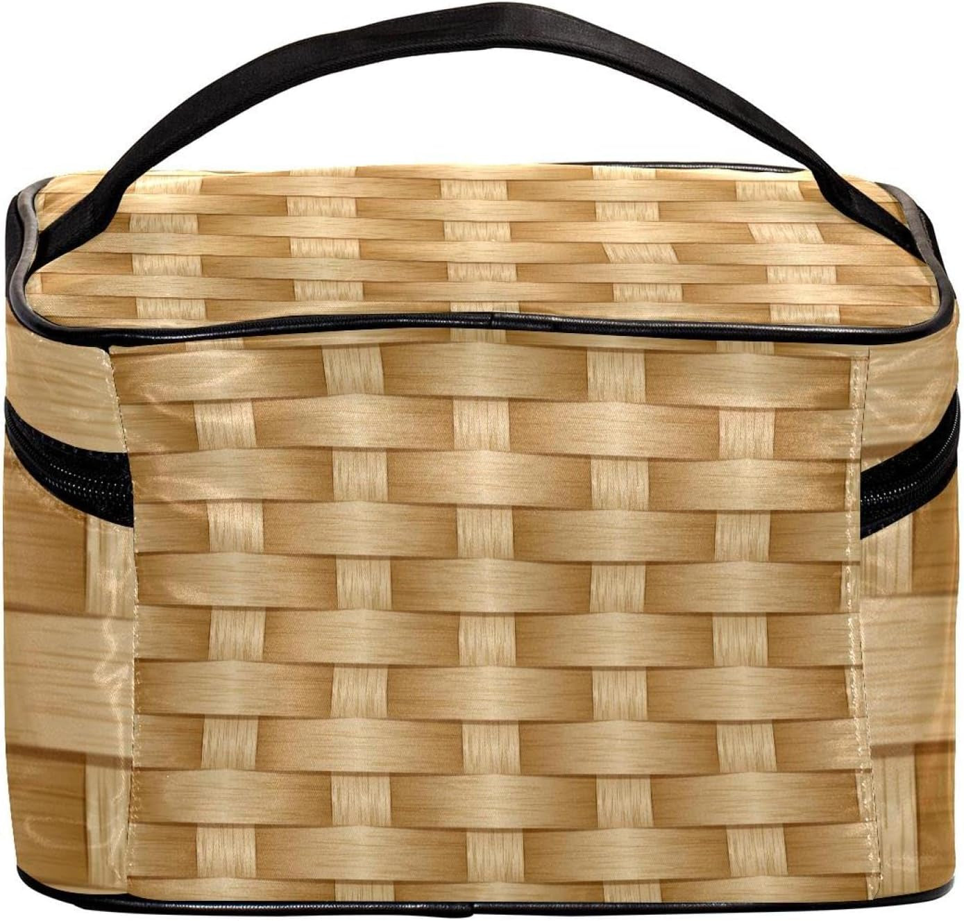 Weaving Pattern Cosmetic Travel Bag for Women Makeup Bag for Trip