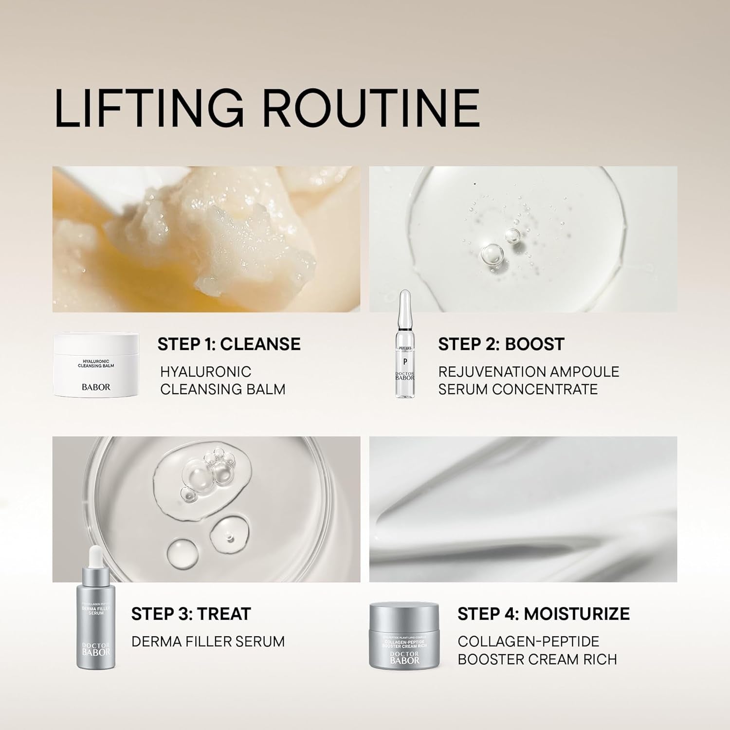 DOCTOR  Collagen-Peptide Booster Cream Rich | Rich Anti-Ageing Care for Demanding Skin | the Intensive Moisturising Cream Has a Revitalising and Firming Effect | Vegan | 50Ml