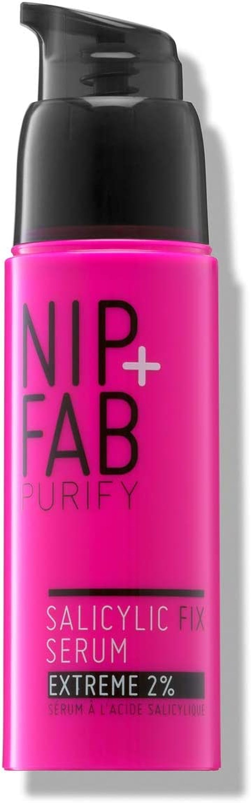Nip + Fab Salicylic Acid Fix Serum Extreme 2% for Face with Aloe Vera and Purple Ginseng Extract, BHA Serum for Hydrating Skin Refine Pores Oil Control, 50 Ml