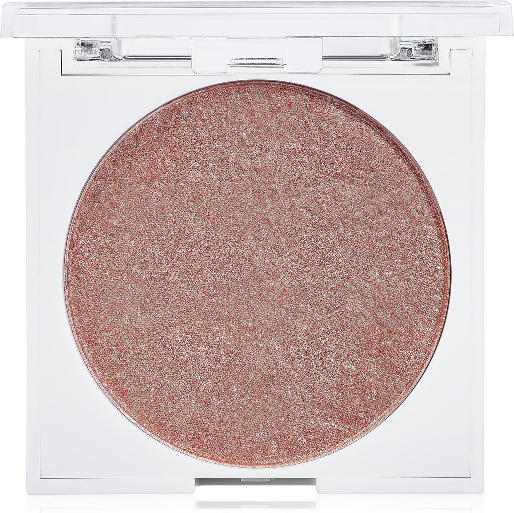 Diamond Bounce Highlighter in Rose Gold, Ultra-Fine Gel-Powder Highlighter with Rose Gold Shimmer for an Icy Iridescent Highlight