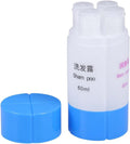 4-In-1 Leakproof Travel Bottles Set 60Ml Refillable Toiletries Containers for Shampoo Lotion Soap in Blue, Pp Material Portable Dispensing Bottles for Camping and Trip Use