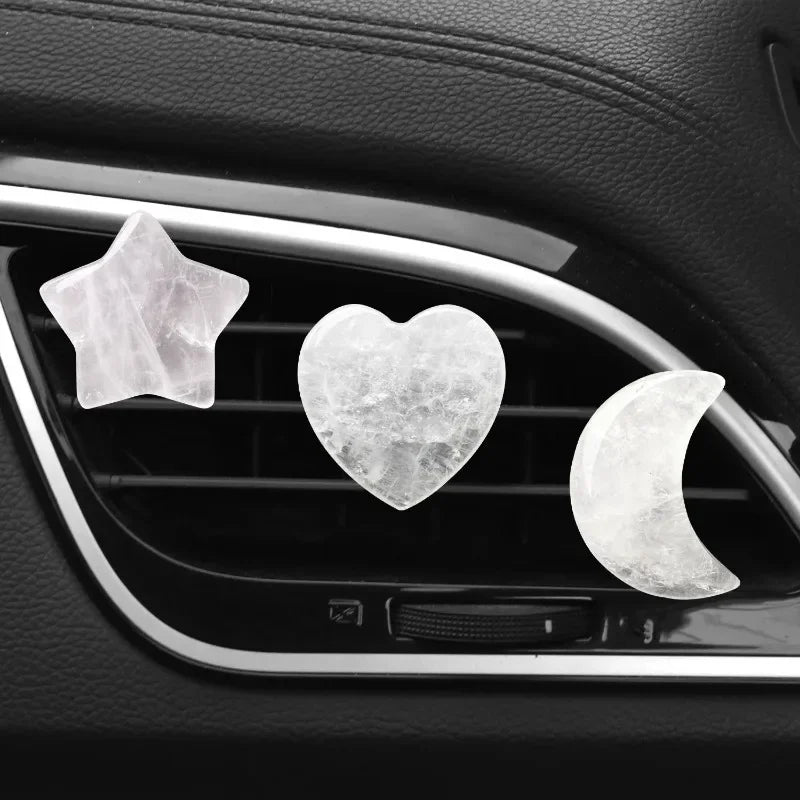 3Pcs/Set Crystal Moon Star Love Car Air Outlet Decoration Clip Auto Interior Air Conditioning Mouth Decor Clips Car Accessories
