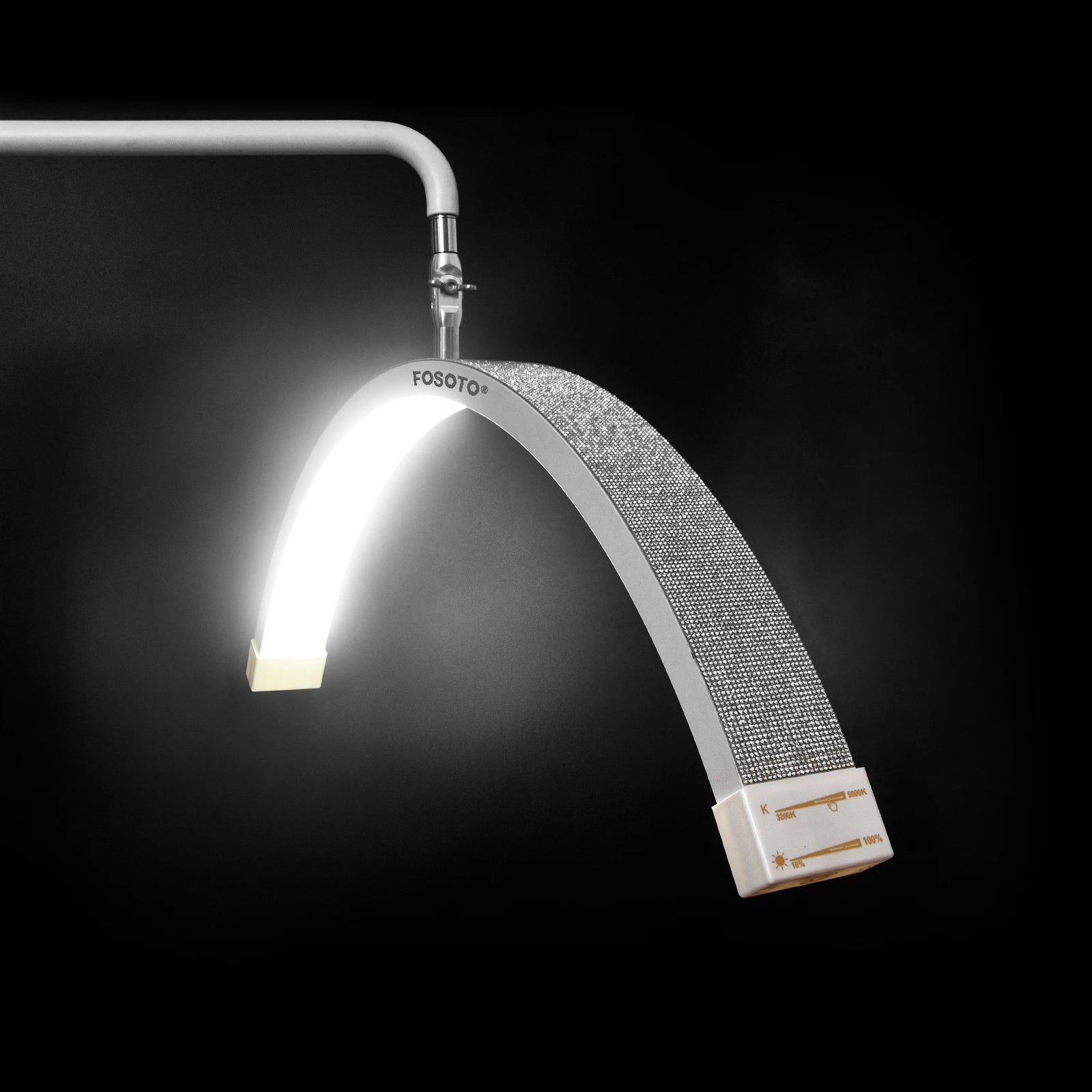 Y16 28‘' Multi-Directional Half-Moon Light LED Lash Light with Tripod Stand for Beauty Eyelash Makeup Tattoo Tiktok Vide