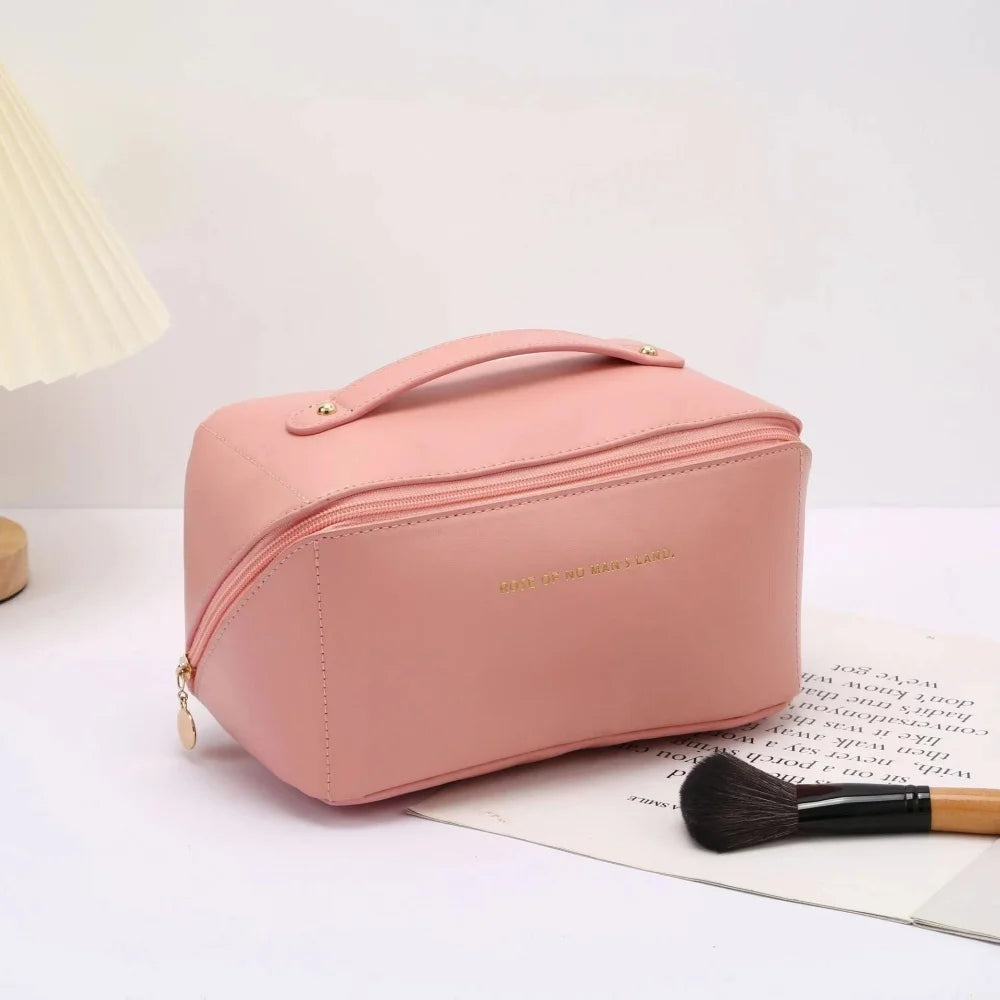 Portable Travel Cosmetics Storage Bag Large-Capacity Makeup Bag Waterproof Beauty and Skincare Beauty Pillow Toiletries Handbag