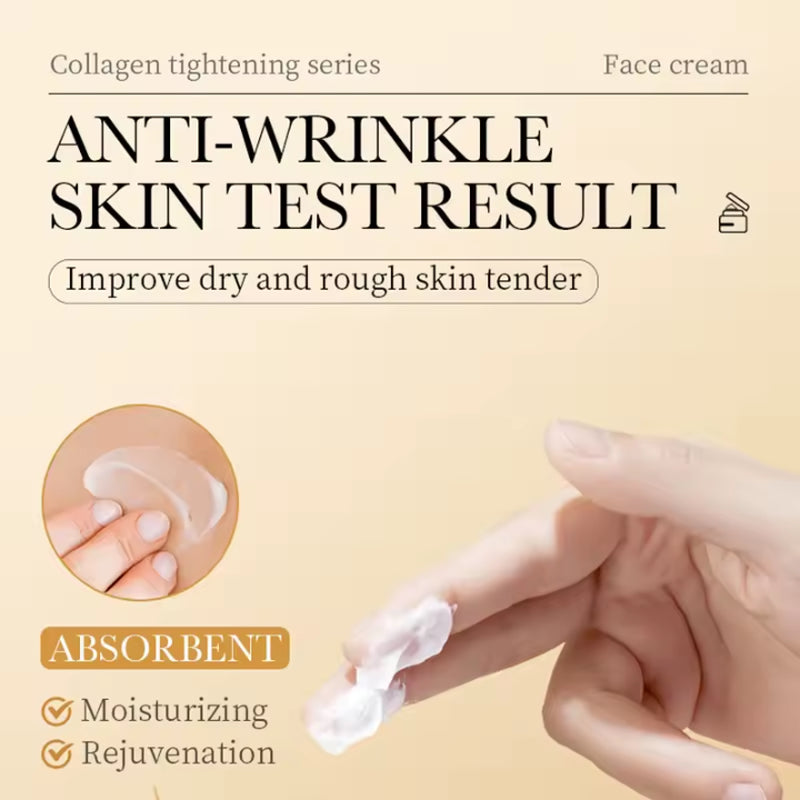 FACE CREAM ANTI-AGING COLLAGEN HYALURONIC ACID MOISTURISING FIRMING 100ML