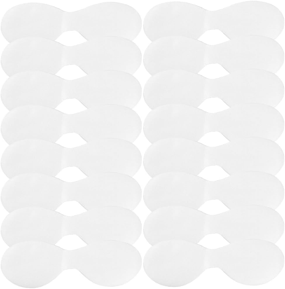 100 Sheets Disposable Eye Pads Non Woven Cotton Disposable Eye Mask Eye Mask Paper Beauty Sheets for Skincare Spa Salon Use