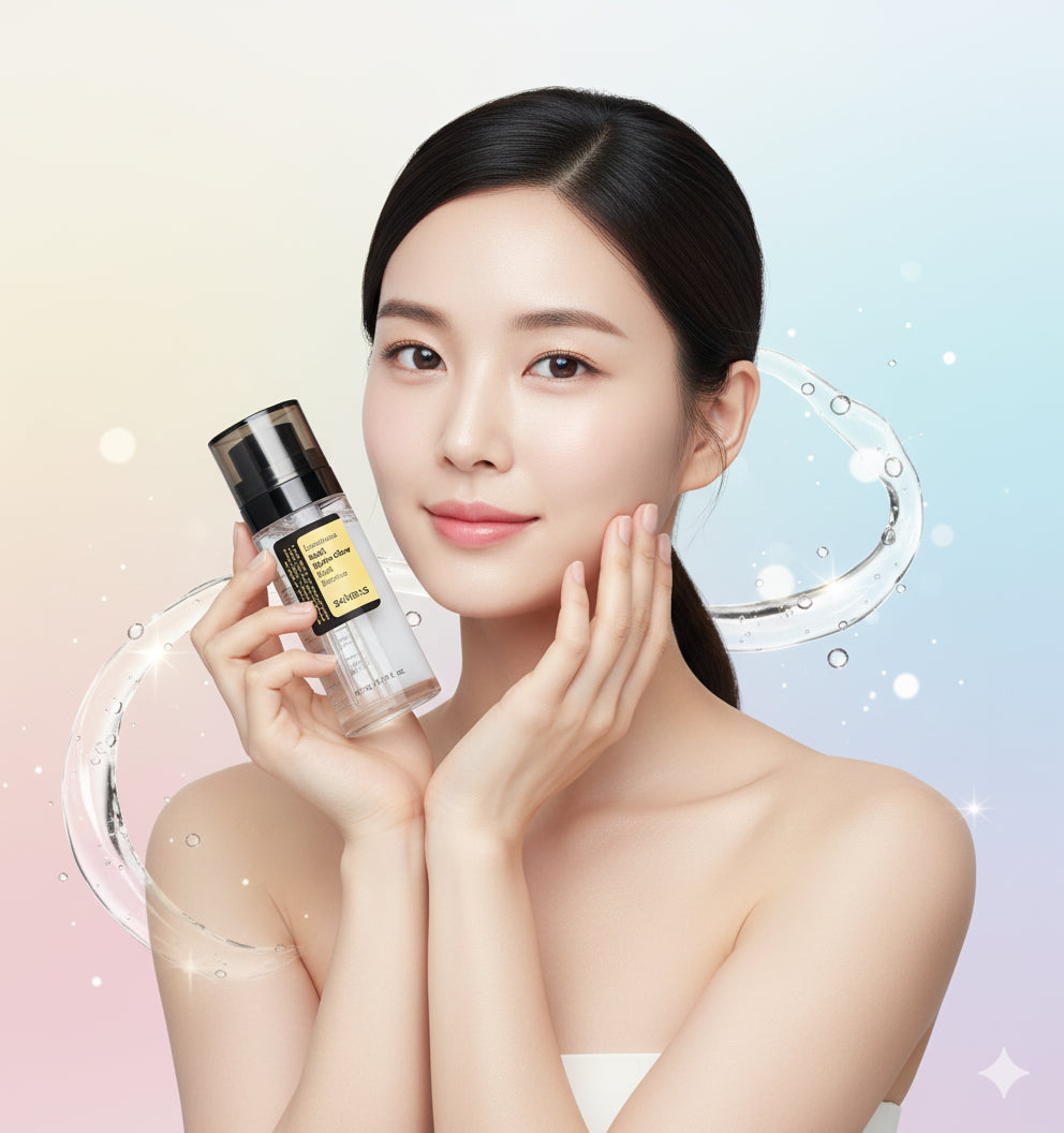 Korean Skincare Serum Collection Hydrating HA, Snail Mucin + Gold, TEACALM 90™