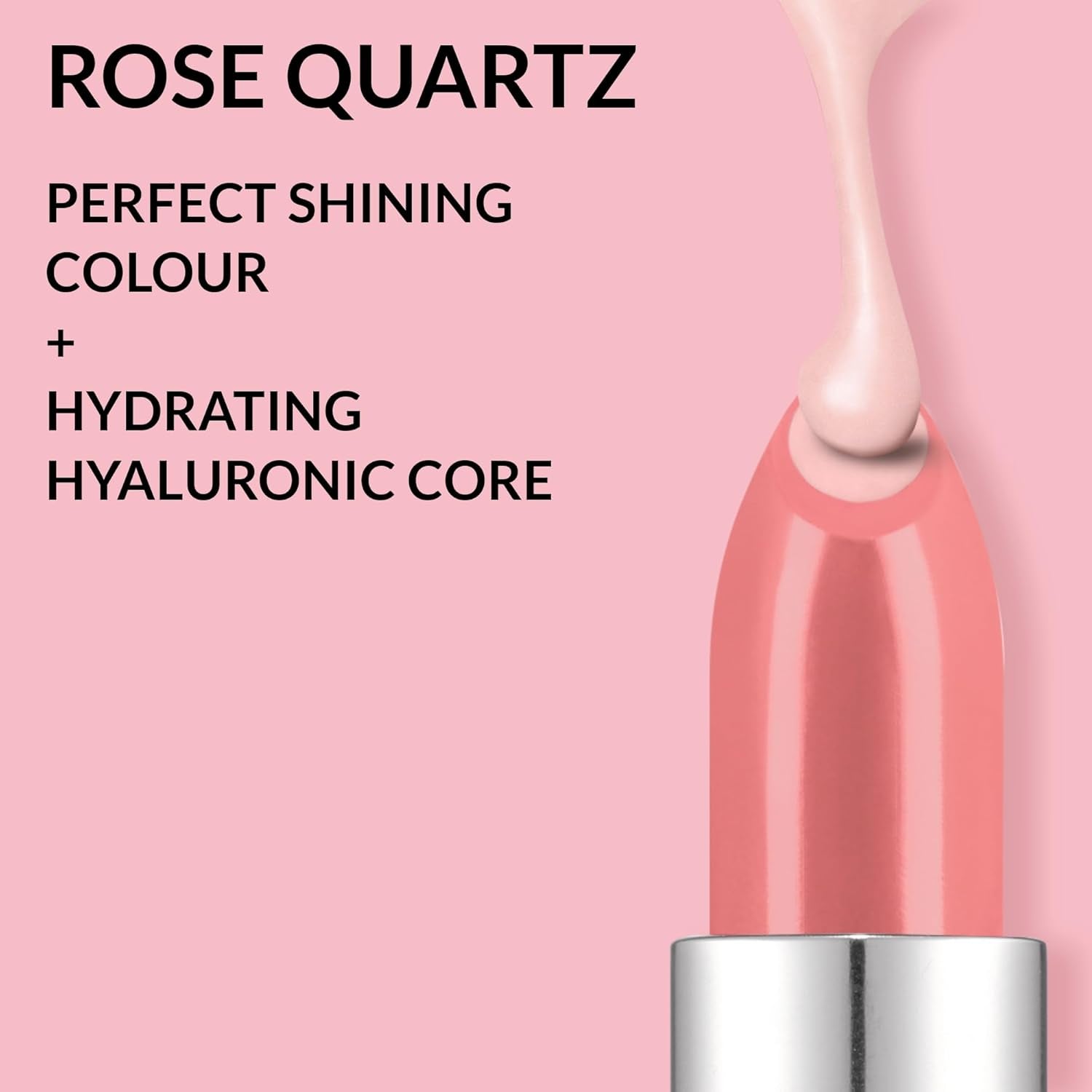 Hydramatic Shine Lipstick 3.6G Hydrating Intense Colour SPF 20 Plumper and Smoother Looking Lips Cruelty Free Hydra Shine Rose Quartz