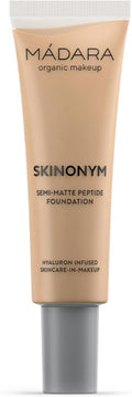 Organic Skincare | SKINONYM Semi-Matte Peptide Foundation, #40 Sand, 30Ml – Boosted by Potent Skincare Actives, Seamless Coverage, Adapts to the Skin'S Texture, Dermatologically Tested.