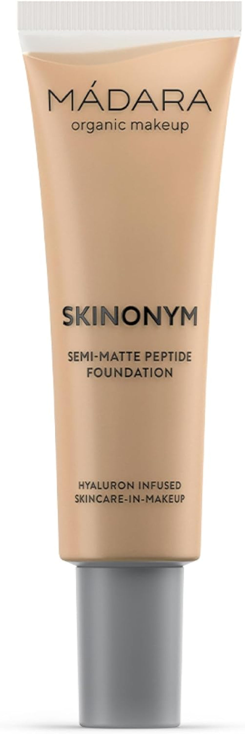 Organic Skincare | SKINONYM Semi-Matte Peptide Foundation, #40 Sand, 30Ml – Boosted by Potent Skincare Actives, Seamless Coverage, Adapts to the Skin'S Texture, Dermatologically Tested.