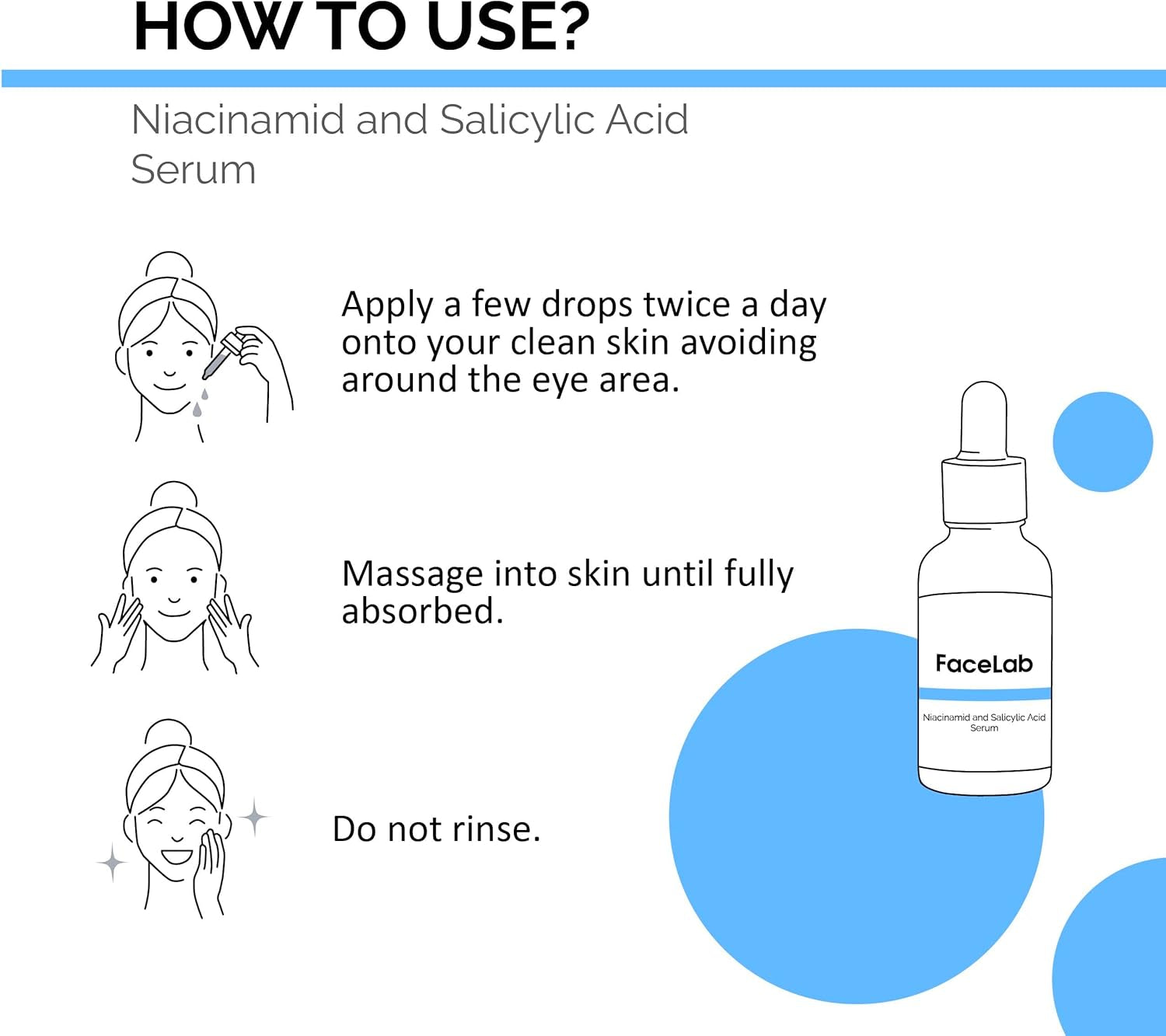 Pore Refining Serum, Minimising Large Pores Serum, Balances Skin Oil, Removes Dead Skin Cells, Supports Bright Skin, for All Skin Types, 30Ml