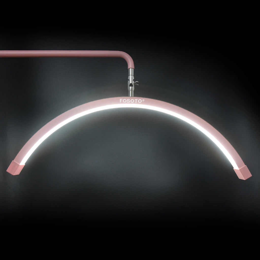 Y16 28‘' Multi-Directional Half-Moon Light LED Lash Light with Tripod Stand for Beauty Eyelash Makeup Tattoo Tiktok Vide