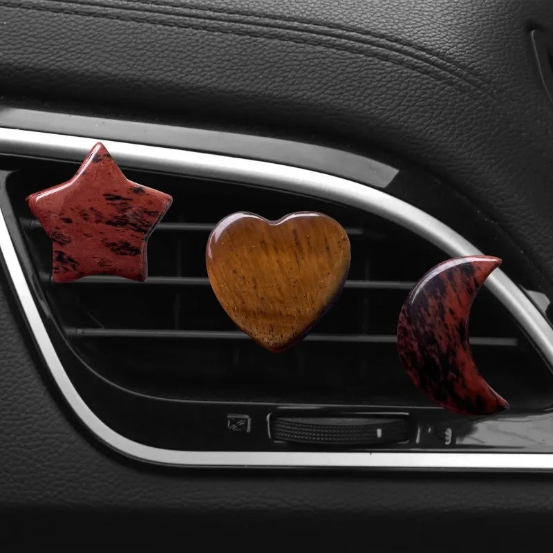 3Pcs/Set Crystal Moon Star Love Car Air Outlet Decoration Clip Auto Interior Air Conditioning Mouth Decor Clips Car Accessories