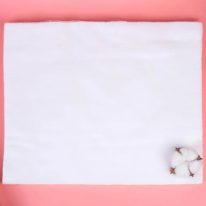 100Pcs Disposable Spa Face Gauze Mask Paper Sheet Beauty Salon Special Gauze Block Pre-Cut Facial Sheet Skin Fiber Paper