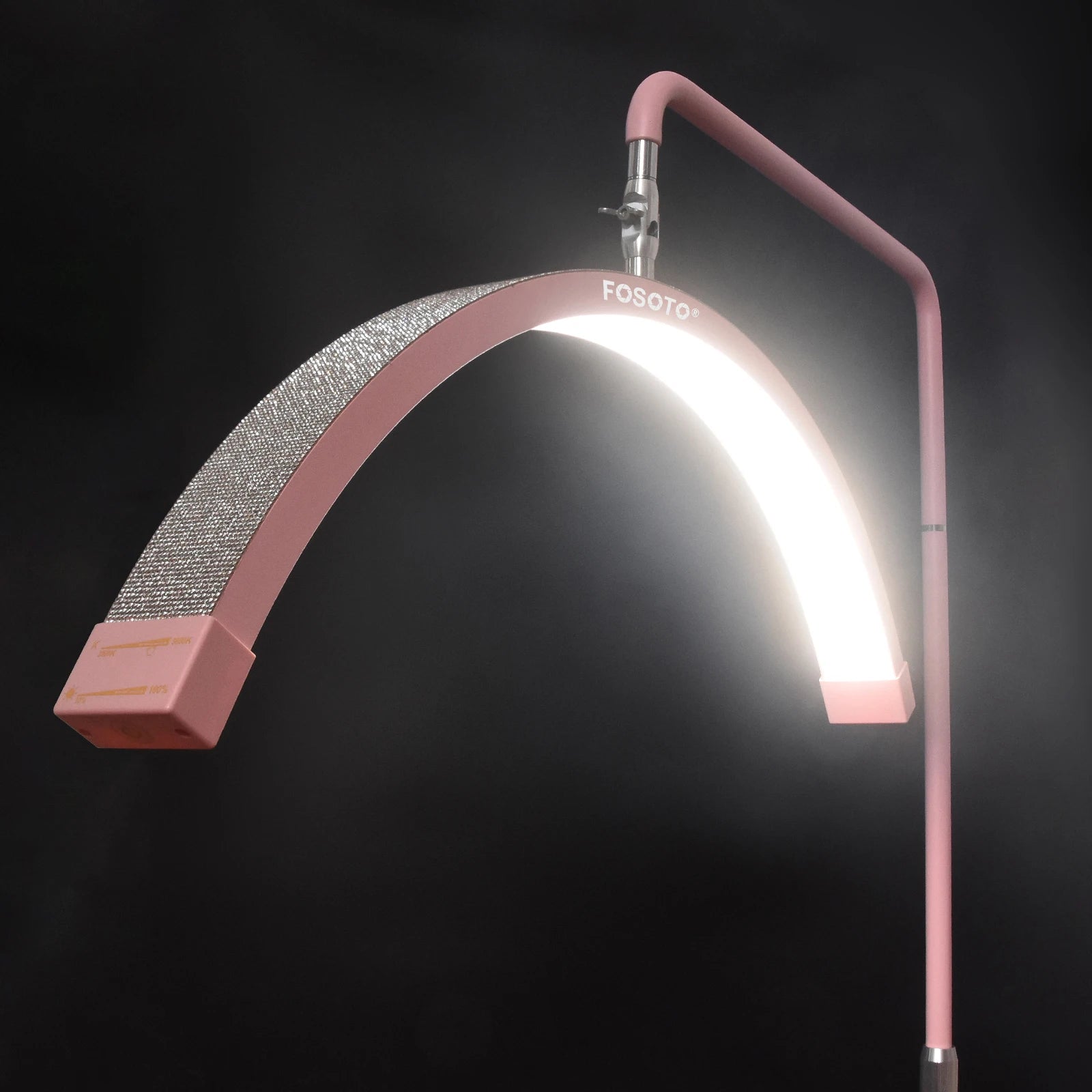 Y16 28‘' Multi-Directional Half-Moon Light LED Lash Light with Tripod Stand for Beauty Eyelash Makeup Tattoo Tiktok Vide