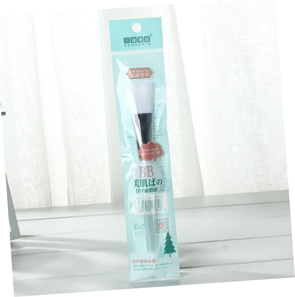 2Pcs Facial Mask Brush Set Soft Artificial Fiber Applicator for Applying Facial and Eye Masks, Suitable for Professional and Home Use