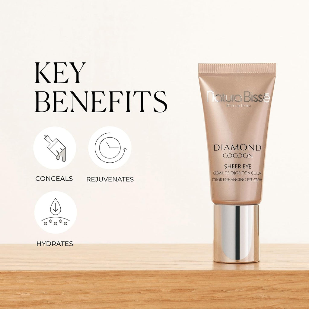 Diamond Cocoon Sheer Eye, Anti-Aging Tinted Eye Cream, Rejuvenates, Hydrates & Conceals, 0.3 Oz